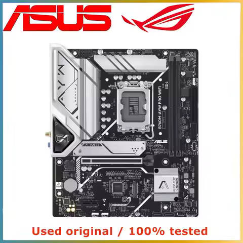 For ASUS B760M-AYW PRO WIFI LGA 1700 PCI-E 4.0 2×DDR5 1×HDMI 1×DisplayPort M-ATX Motherboard