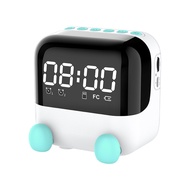 NEWMANA Wireless Speaker Bluetooth-compatible 5.1 LED Large Screen Dual Alarm Clock FM Radio Support TF Card Wireless Sound Box Home Supply Wireless Speaker LED