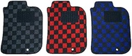 V1-X1T9-3DE0 Car Floor Mat, Mitsubishi Delica D;2 MA15S 5-Seater Only, Checkered, Blue