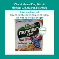 GREEN MUM MUM MILK (GREEN MUMMUM MILK) - hộp 20 ống giúp bé yêu ăn ngon ngủ ngoan tăng sức đề kháng