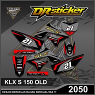 2050 KLX S 150 Variation Sticker - Old KLX 150 Striping Racing Design