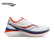 Saucony Men Boston Marathon Endorphin Speed 3 Running Shoes -  White / Navy