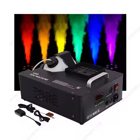 1500W LED Gas Column Smoke Machine Bar Nightclub Wedding Stage Performanc Small Atmosphere Equipment