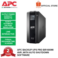 APC Back UPS Pro BR 1600VA, 8 Outlets, AVR, LCD interface (BR1600MI) with Auto Shutdown Software