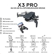 Ready DRONE X3 PRO 4K EIS 28 Min GPS BRUSHLESS DRONE murah
