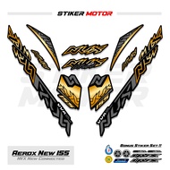 AC43 Striping NVX155 Aerox 155 Connected Sticker 2020 - 2025 Variation Lettering NVX typography