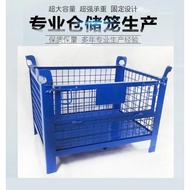 ST-🚤Storage Cage Folding Fixed Storage Cage Logistics Trolley Turnover Box Cage Iron Frame Large Iron Cage Butterfly Cag
