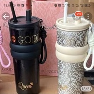 Tumbler Queen 710ml, stainless cream