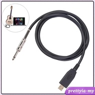 [PrettyiaMY] USB Guitar Cable USB to 6.35mm Guitar Interface USB to /4 guitar Cable