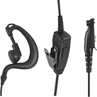 6 Pin M5 Walkie Talkie Earpiece Headset Ear Mic Piece with Ptt Mic for Motorola Ailunce dmr Ham Radi
