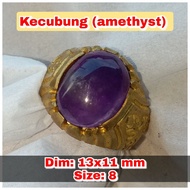 Natural stone agate ring Indonesian stone.33 agate crystal stone