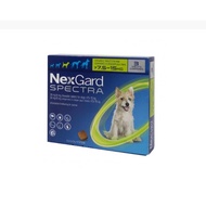 NexGard Spectra Chewable Tablet Dog Ectoparasiticide > 7.5 - 15 Kg ( 3 - Tablets )