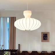 Wabi-Sabi Style Mushroom Silk Pendant Light Designer Zen Homestay Bedroom Living Room Dining Room La