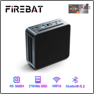 [Pdse] Firebat เกมคอมพิวเตอร์ขนาดเล็ก Mn56 Amd Ryzen 5 5600H Ddr4 Nvme Ssd Windows 11 Minipc Wifi6 B
