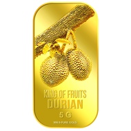 999.9 Pure Gold | 5g King of Fruits Durian Gold Bar