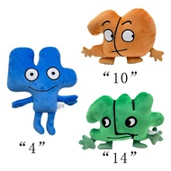 JAMXUN New Bfdi Four Plush Toy Battle for Dream Island Stuffed Cute Cartoon Doll Game Character Slee