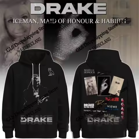 Rock Popular Singer Drake 3d Print Hoodies Men Women Fashion Hip Hop Hoodie Sweatshit Women Sweats M