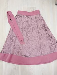 MISCH MASCH 蕾絲半截裙連腰帶