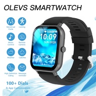 OLEVS Smart Watch Jam Tangan Lelaki Original Heart Rate Blood Pressure Monitor Bluetooth Call Waterp