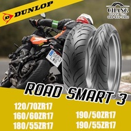 DUNLOP SPORT MAX ROAD SMART 3  ขนาด 120/70-17  160/60-17  180/55-17  190/50-17  190/55-17