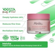 Melvita - 有機野玫瑰色豐盈保濕霜 50 ml [99% 天然成分][透明質酸] [平行進口產品]