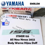 Emblem Stiker Logo 155 All New Nmax 2022 Body Hijau Doff Ori Yamaha