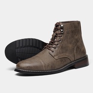 New store openingMens Comfortable Spring Leather Ankle Boots 2025 Fashion Mens Boots2025 COD