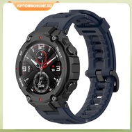 [joytownonline.sg] Silicone Watch Strap Band for Huami Amazfit T-Rex Pro/Amazfit T-Rex (Blue)