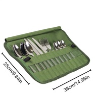 Portable Travel Tableware Storage Bag Travel Camping Cutlery Set Organizer Portable Cultery Carrier