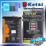 แบตเตอรี่ สำหรับ Huawei p10 plusnova3.nova4nova5tbatt p10+แบต5T/LEEPLUS แบตคุณภาพรับประกัน 1ปี