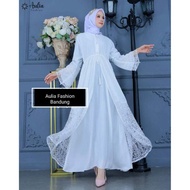 PUTIH Luxury Dannis Abaya | White Dannis Abaya