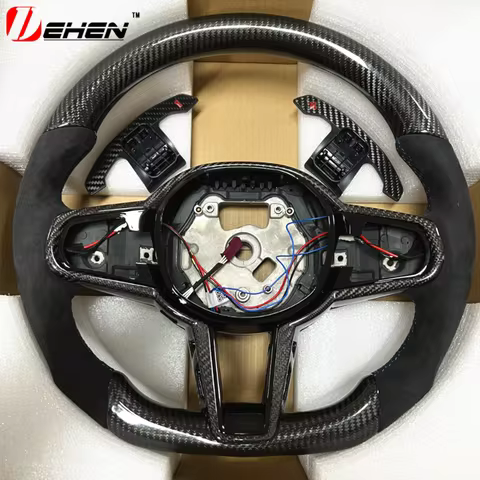 Carbon Fiber Steering Wheel For BMW ID6 G30 G32 G11 G12 X3 G01 X4 G02 M5 F90 X3M X4M F95 F96 2017-20