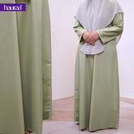 Jubah Raudhaa | 15 Warna | Saiz S-5XL | Jubah Muslima | Fabrik Cotton Toyobo | Hauraa Apparel