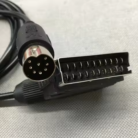 Replacement 1.8M EU V-pin Scart cable For Sega Megadrive 1 Genesis 1 Master System 1 RGB AV Scart Ca
