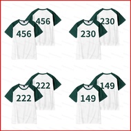 Squid Game Season 2 number 230 456 222 149 summer T-shirt Anime Short Sleeve Top
