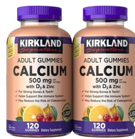 Kirkland Signature Calcium 500 mg with D3 & Zinc, 240 Adult Gummies (2)