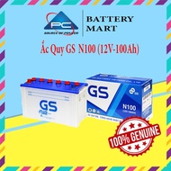 Bình Ắc Quy Nước 12V-100Ah Ắc Quy Ô Tô GS N100