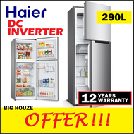 Haier 290L DC Twin Inverter Refrigerator HRF-IV298H 2 Door Fridge Energy Saving Peti Sejuk
