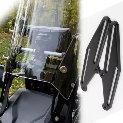 Motorcycle 4" Adjustable Windshield Lifting Rise Bracket Windscreen Holder For Yamaha Tenere 700 T70