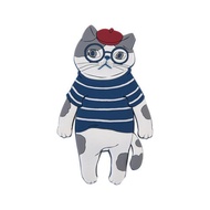 Kusuguru Japan日本眼鏡貓 磁鐵掛勾立體造型可彎曲設計 摺耳貓款