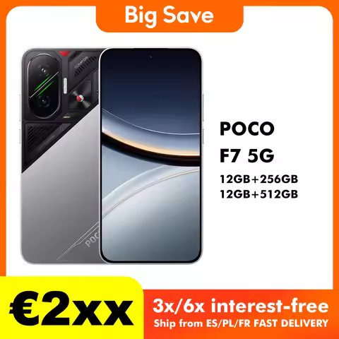 POCO F7 5G NFC EU Version without Charger 12GB/256GB 12GB/512GB Smart Cellphone Snapdragon 8S Gen 4 