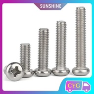 M2 M2.5 M3 M4 M5 Screw Pan Head Phillips 316 Stainless Steel A4【CYG-FC-8】