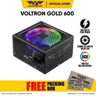 New Model Power Supply Armaggeddon PSU Voltron Gold 6watt RGB Gold 12mm RGB Powerful Fan 1 Year Warranty