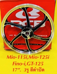 ล้อแม็ก หน้า 17” Mio-115i,Mio-125i,Fino-i,GT-125 สีดำปัด : RACING BOY