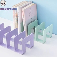 BP [playground] 4 Grid Bookends Stand Bookshelf Desktop Decor Storage Rack Bookend Book Holder Schoo