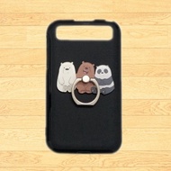 Cover for Blackberry Classic Q20 Q10 9320 Keyone DTEK 70 KEY 2 LE 3D Cute Bear Panda Finger Ring Sta