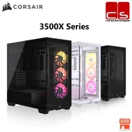 Corsair 3500X RS/LX Series iCUE LINK E-ATX Mid-Tower PC Case - Black/White