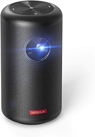 NEBULA by Anker Capsule II Mini Projector, Wi-Fi &amp; Bluetooth, 200 ANSI Lumen 720p, Android TV 9.0, Powerful 8W Speaker, 100'' Display, 5000+ Apps, Home Theater, Portable for Movies, Indoor &amp; Outdoor