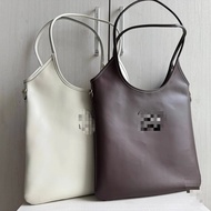 M Isetan Limited Tote Bag Full Leather Genuine Leather Cowhide Underarm Bag Shoulder Bag Shopping Ba