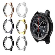 屯京 - 金色 42mm 適用於三星 智能手錶 Gear S3 保護套 TPU電鍍 防摔錶殼